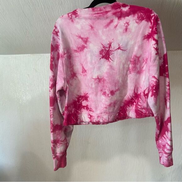 Victoria’s Secret Tie Dye Pink Crewneck Sweatshirt (no drawstring included) - Picture 8 of 9